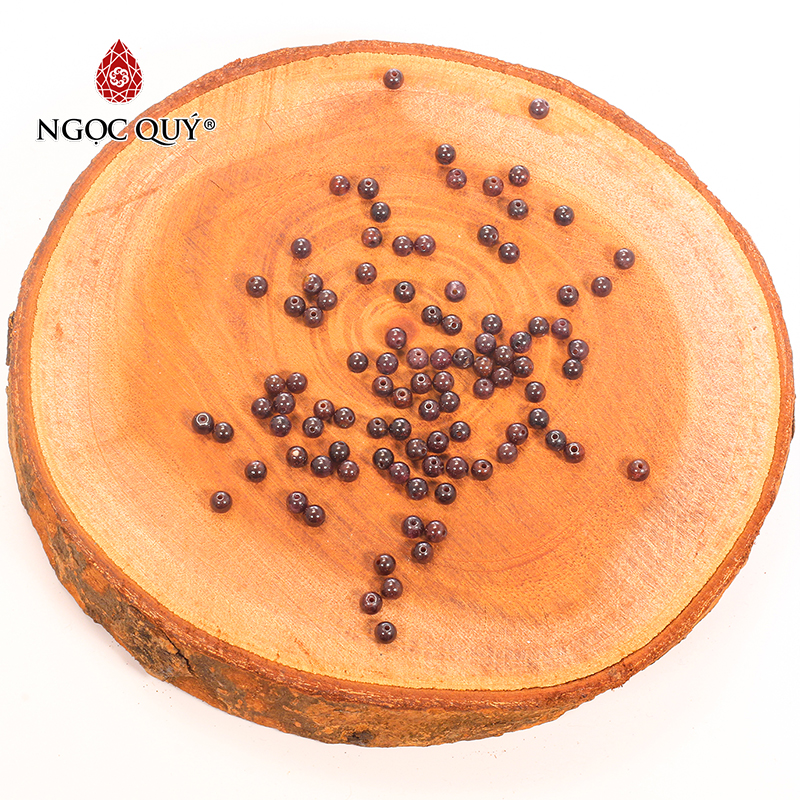 [HCM]Combo 5 viên đá garnet (ngọc hồng lựu) 4mm - Ngọc Qúy Gemstones