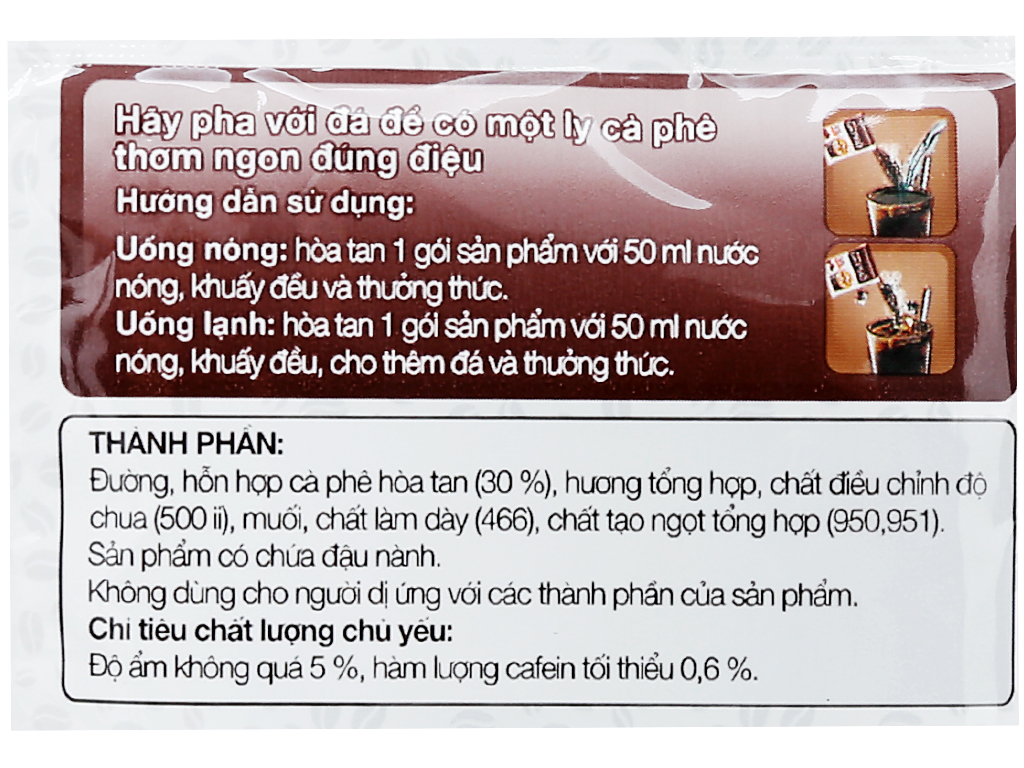 CA PHE DEN DA MacCoffee CAFE PHO 160GR (10 goi X 16g)