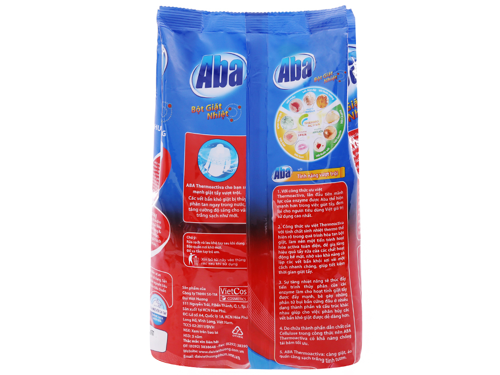 [HCM] Bột giặt Nhiệt ABA Sạch Tinh Tươm 800g