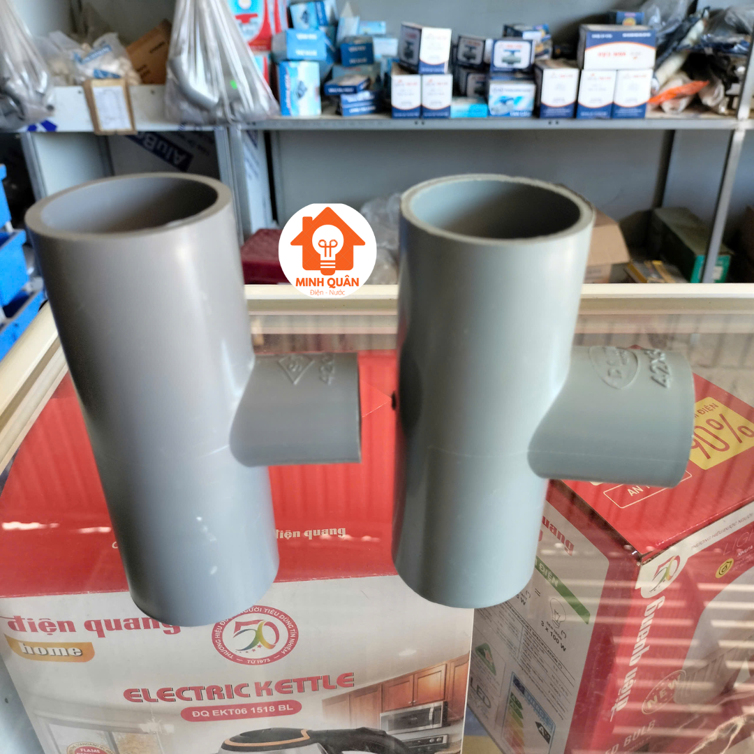 Tê giảm nhựa nối ống nước, Tê giảm nhựa PVC phi 42/27, 42/34mm