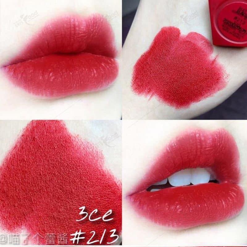 Son 3CE red recipe màu đỏ hồng mã 213