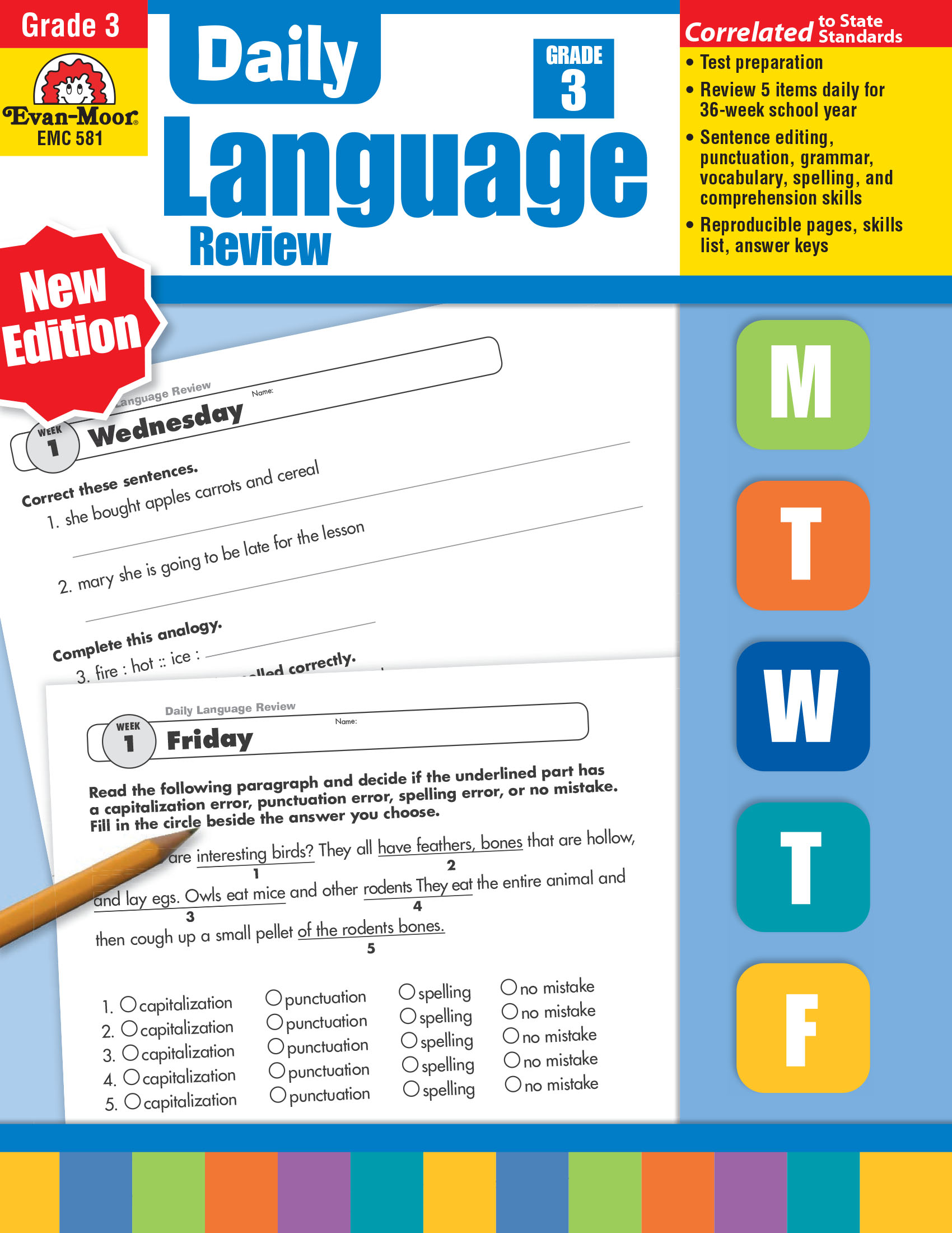 DAILY LANGUAGE REVIEW GRADE 1-8 (Sách đen trắng)