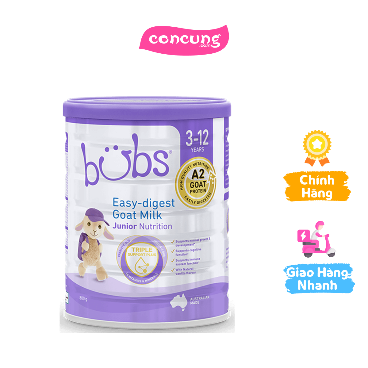 Sữa dê bubs goat 800g số 4 junior