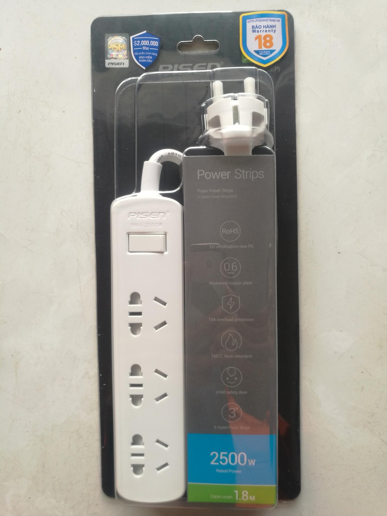 Ổ cắm điện Pisen 003(EP) (3xAC )