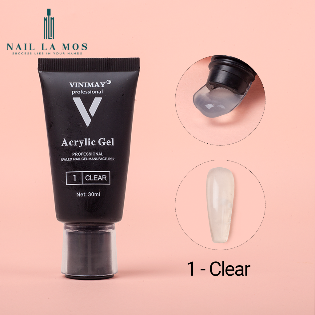 Gel gôm Vinimay chính hãng 30ml - Tuýp gel nối móng úp nhanh, bền đẹp