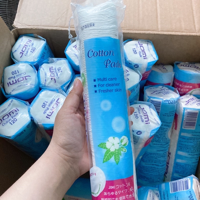 Bông tẩy trang Jomi Nhật Bản 120 miếng - ( 120 Miếng & 80 miếng )