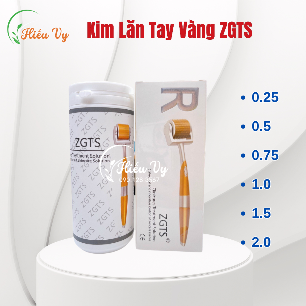 Cây kim lăn tay zgts vàng 192 kim đủ size hàng chuẩn
