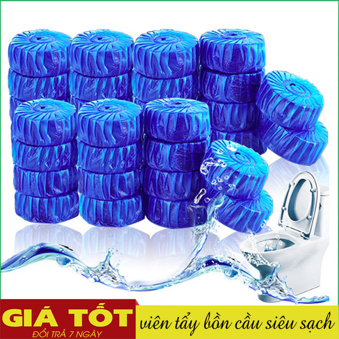 [GIẢM GIÁ SÂU] Bộ 10 viên tẩy diệt khuẩn thả bồn cầu (xanh) - Bộ 10 viên tẩy bồn cầu khử mùi hiệu quả (Xanh)