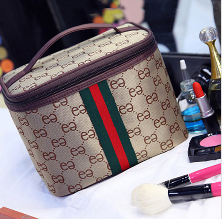 👛 Túi / Cốp đựng Mỹ Phẩm họa tiết Sọc tiện lợi 👛
