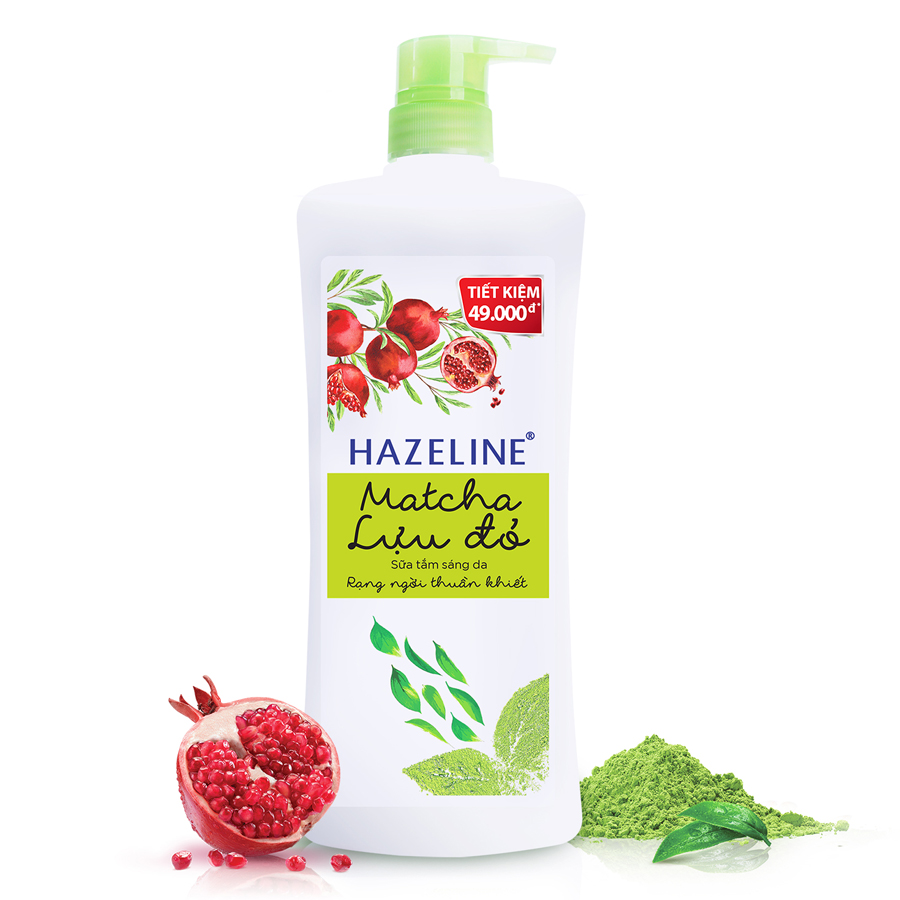 [HCM]Sữa tắm dưỡngHazeline lựu đỏ 900gr.- Chai Đỏ