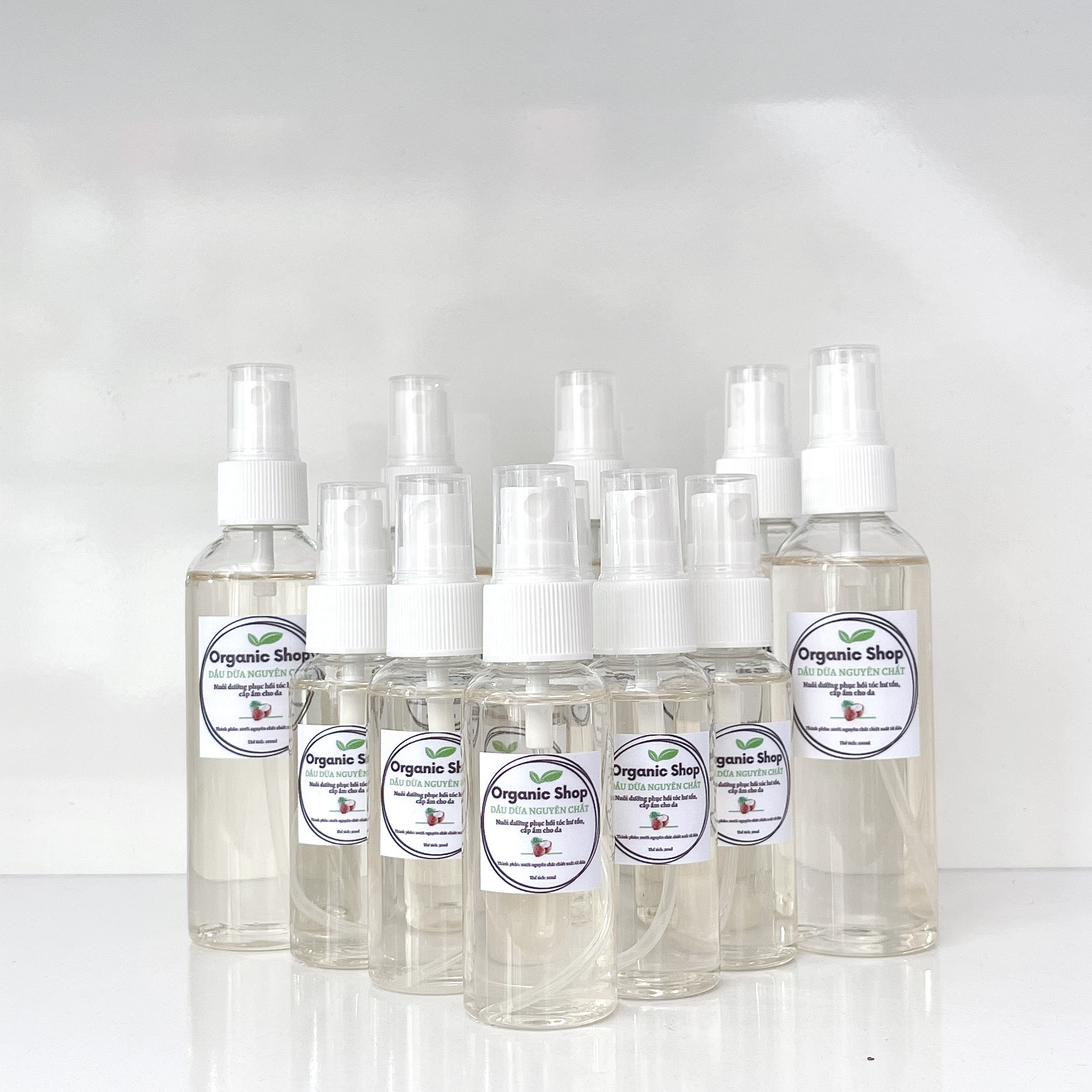 Dầu Dừa Ép Nóng Nguyên Chất Chai 50ml (100% Organic)