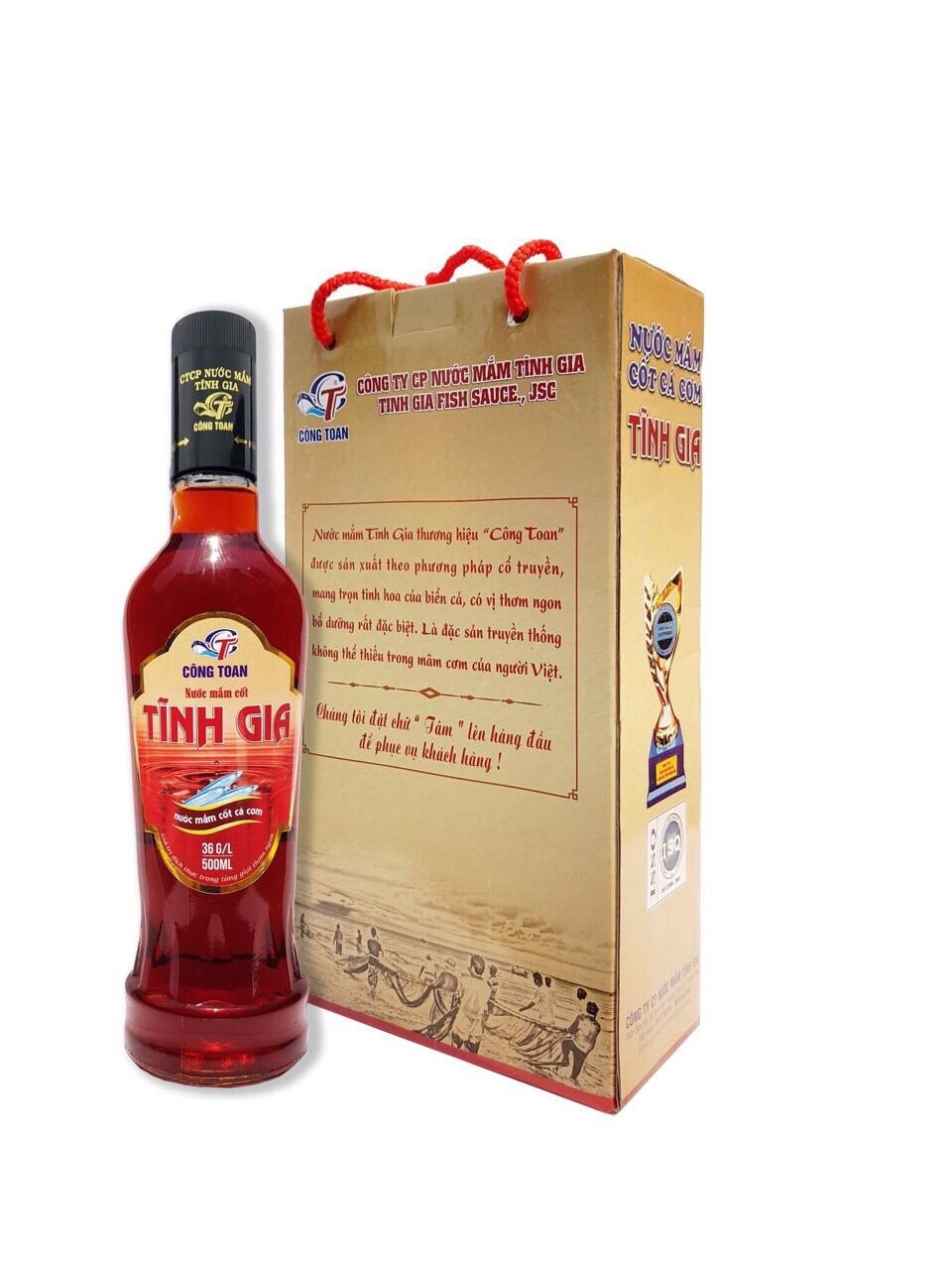 Nước Mắm cốt Cá cơm Tĩnh Gia - 500ml độ đạm 36