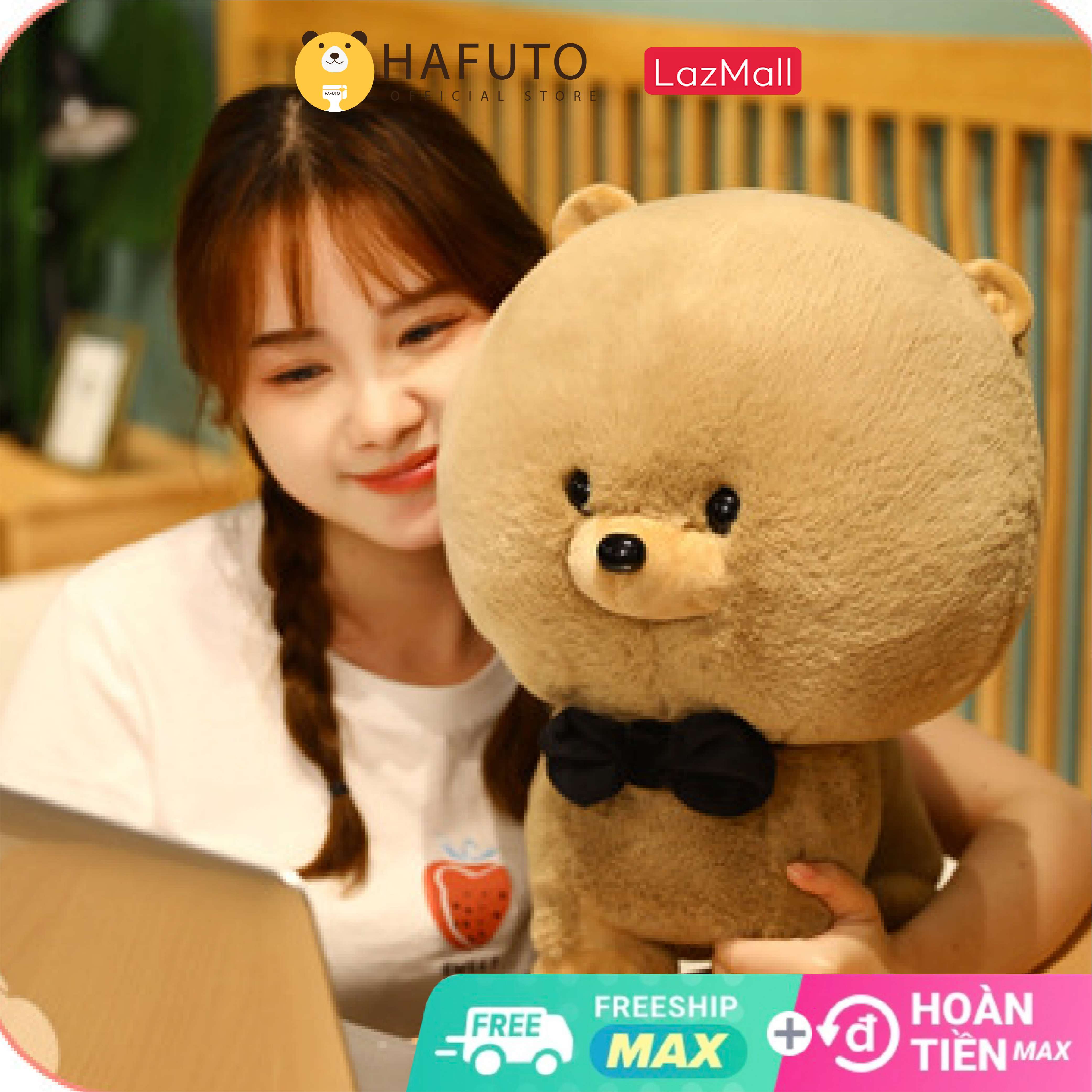 Chó Lông Xù Đeo Nơ Đủ Size Hàng Cao Cấp HaFuTo
