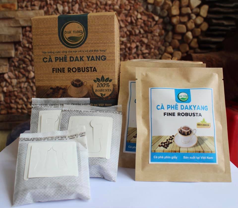 Cà Phê Fine Robusta (đặc sản) Phin giấy (5phin/hộp) -  100g ĐẮK YANG CAFE