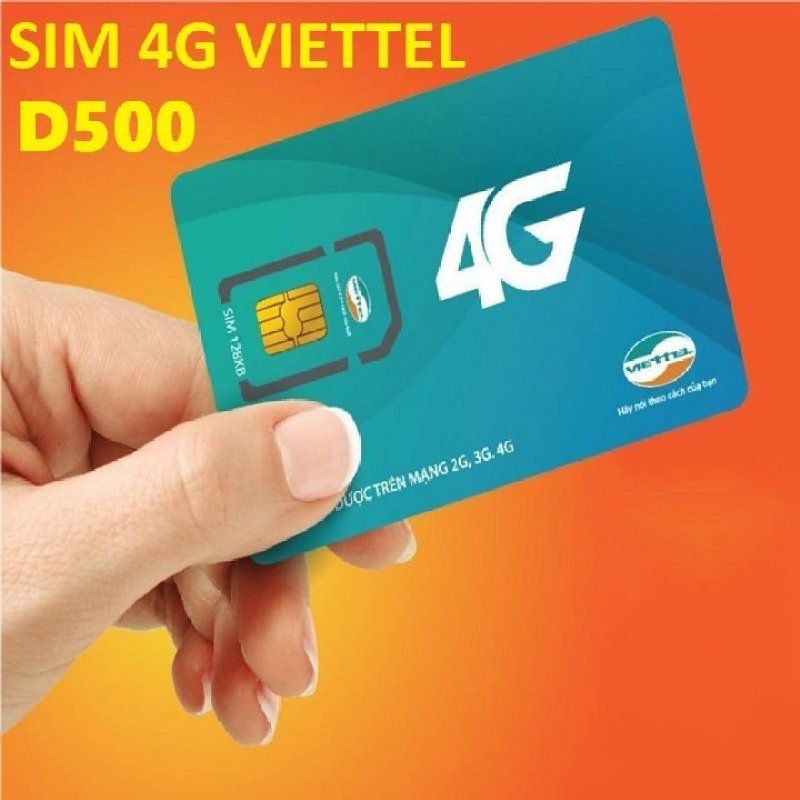 Sim 4G Viettel D500 4Gb/Tháng - Trọn Gói 1 Năm