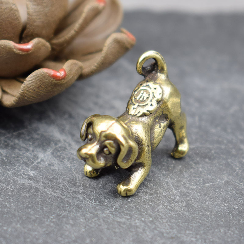 Tượng Phong Thủy Hình Cún Con (Kích Thước: 3.0cm x 2.2cm)