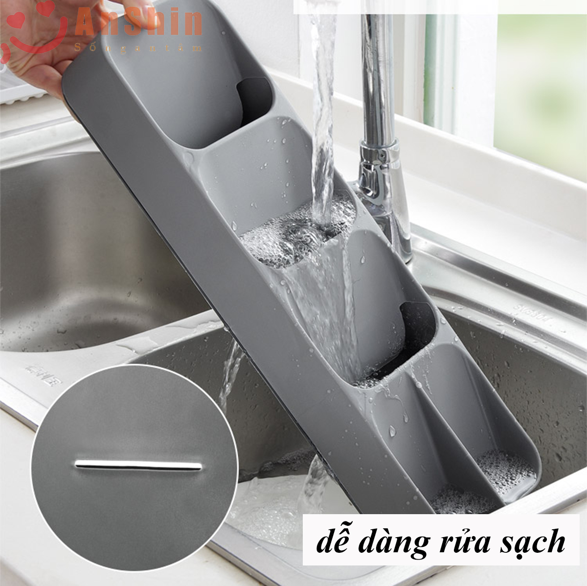 Khay đựng đũa thìa dao nĩa giữ gọn tủ bếp