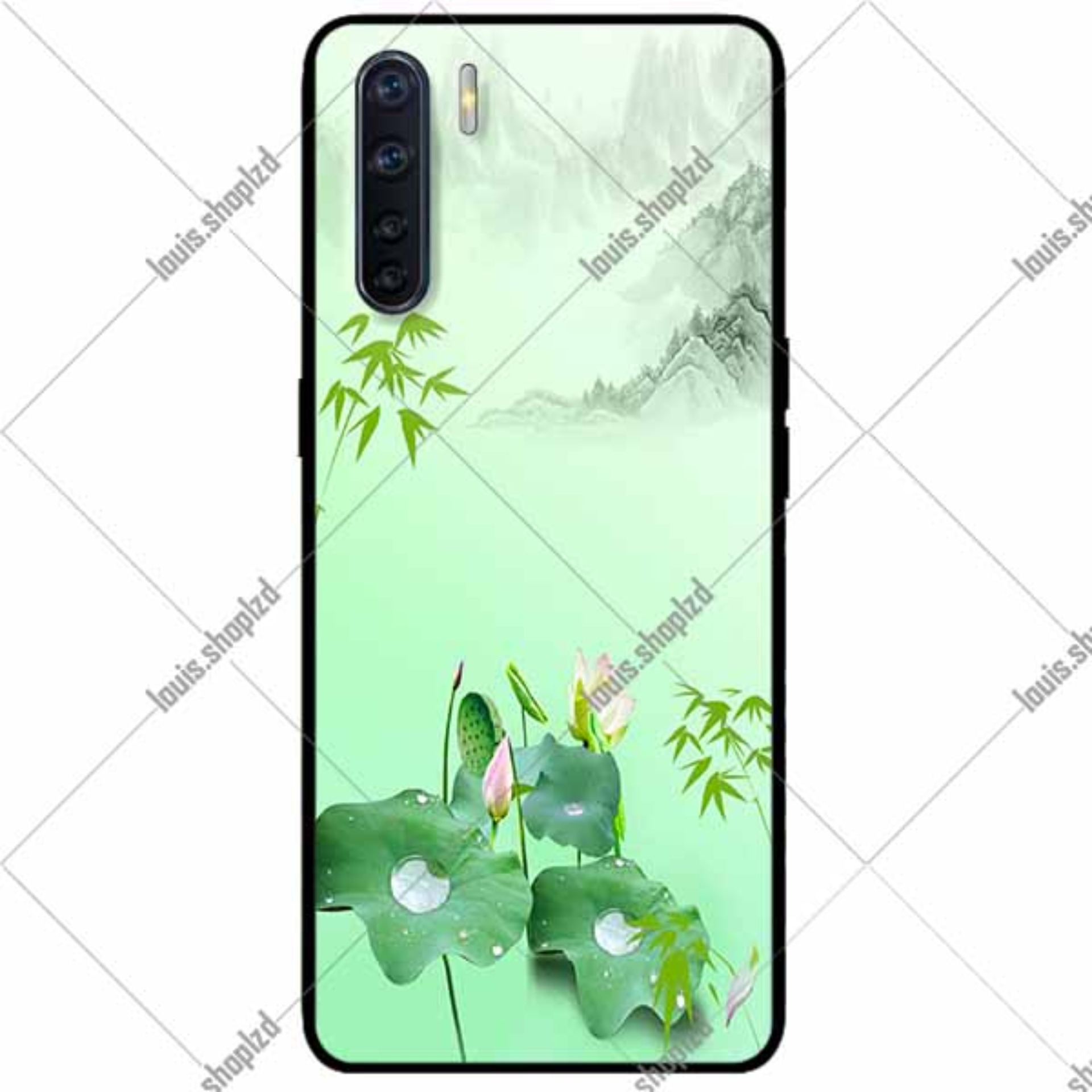 Ốp lưng oppo a91 - tranh sen