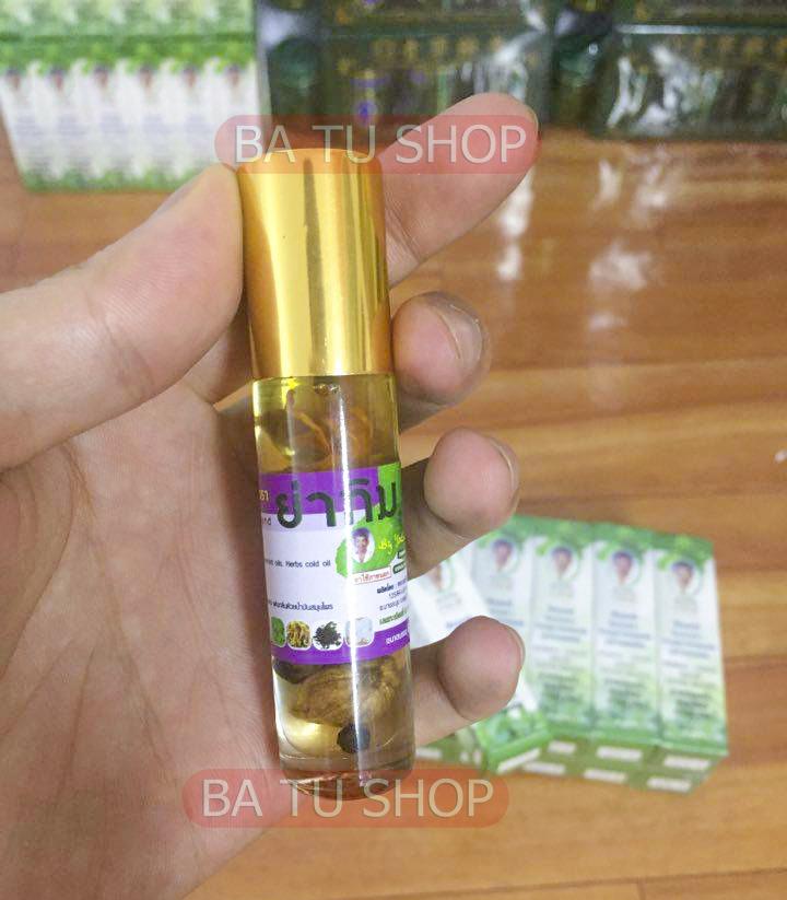 Dầu lăn Thảo mộc Bà Già 13 vị OTOP Thái Lan 8ml