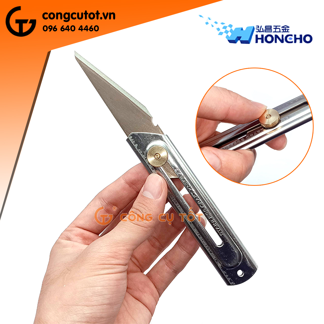 BÁO GIÁ Dao Làm Bếp Đài Loan | Shopee Lazada Sendo Tiki mới nhất 44 Dao ghép cành lưỡi rút HONCHO Đài Loan L4503 thép SK5 sắc bén
