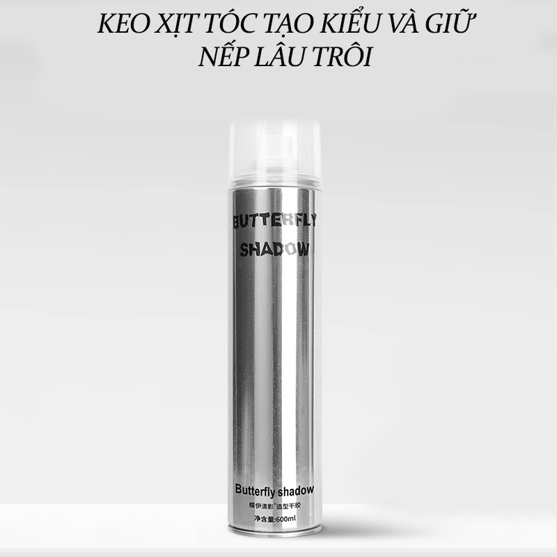 [Bán chạy] Keo xịt tóc Butterfly Shadow 600ml