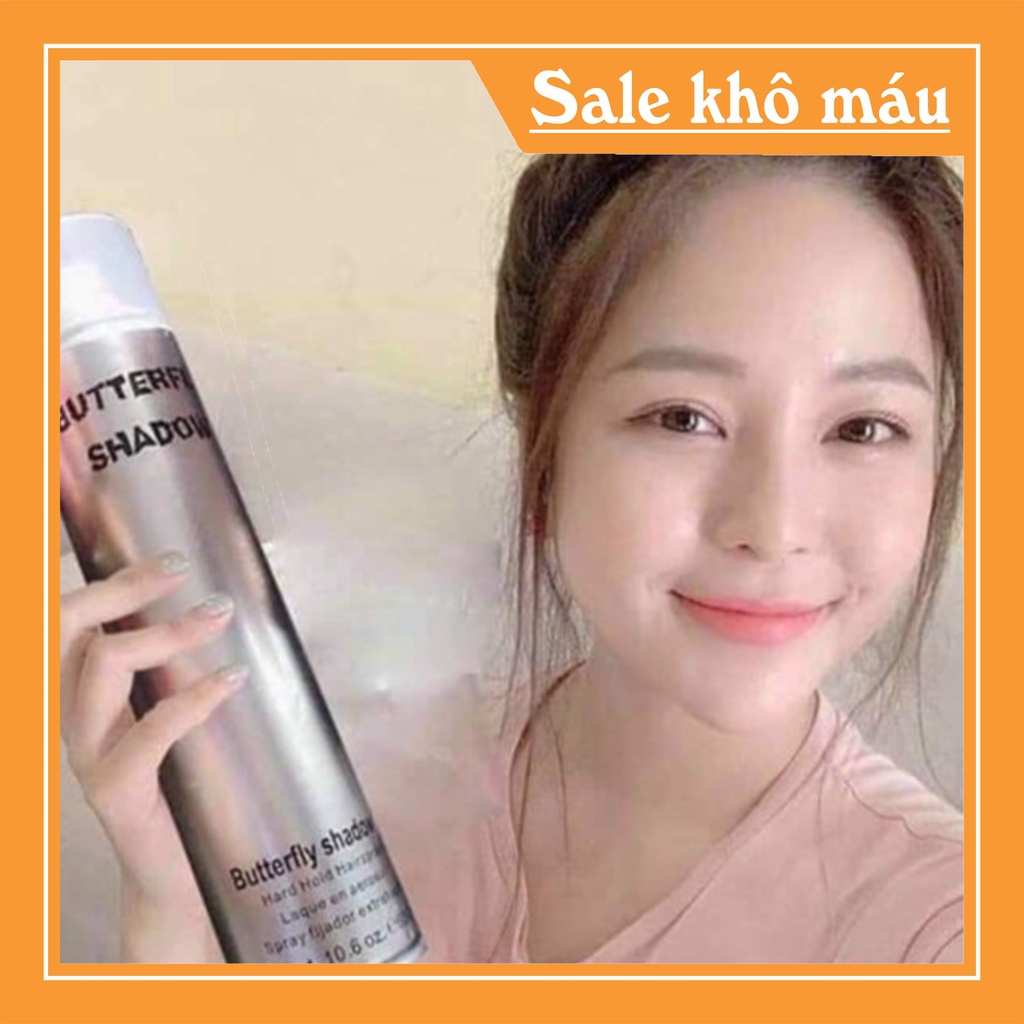 GÔM KEO XỊT GIỮ NẾP TÓC CAO CẤP BUTTERFLY SHADOW 600ML