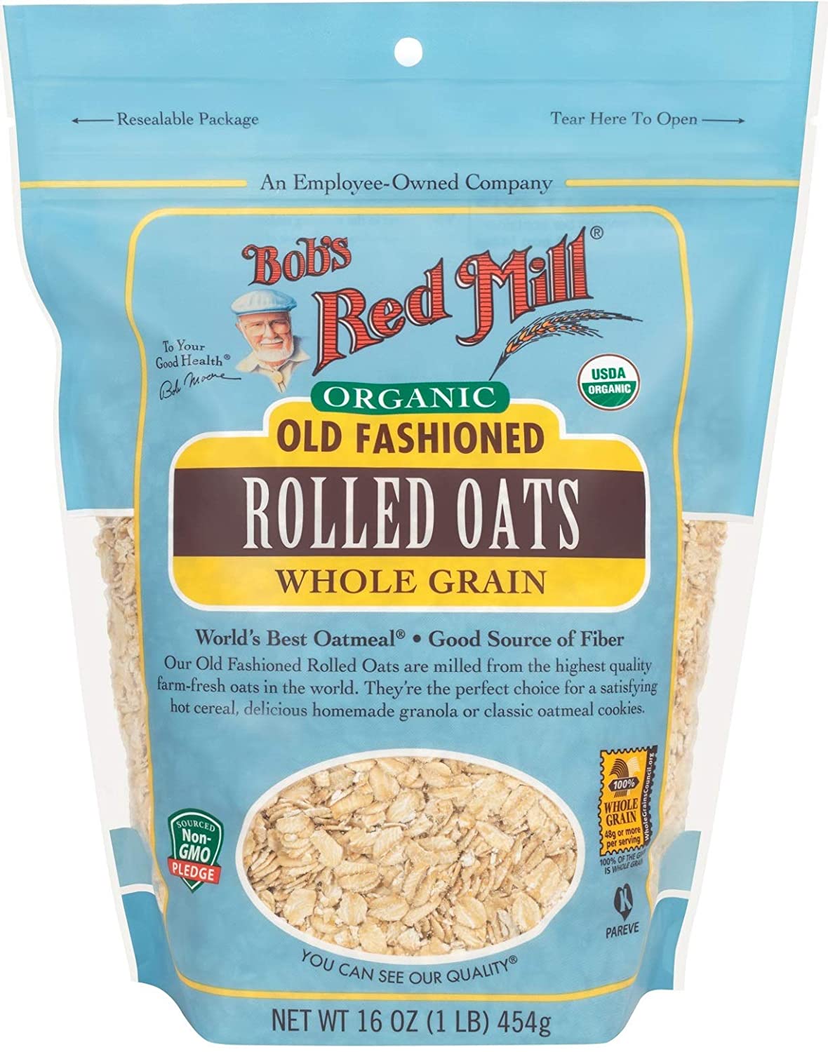 Yến mạch Organic Bob Red Mill - Organic Rolled Oats Relular 454g