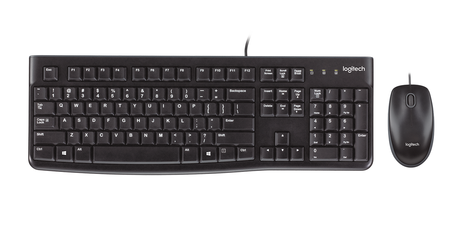 Bộ bàn phím và chuột có dây Logitech MK120