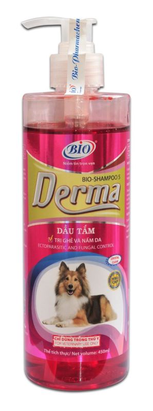 BIO-DERMA 450ML. Sữa tắm cao cấp chó, mèo nhiễm ghẻ, nấm da