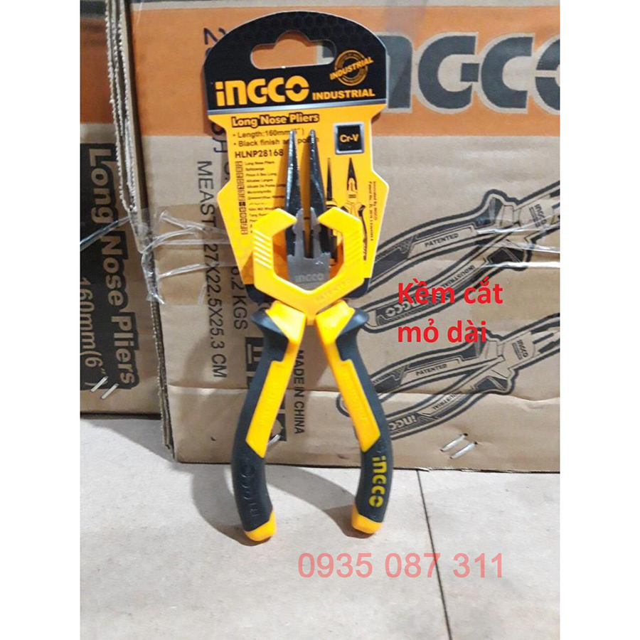Kìm cắt mỏ dài INGCO 6" HLNP28168