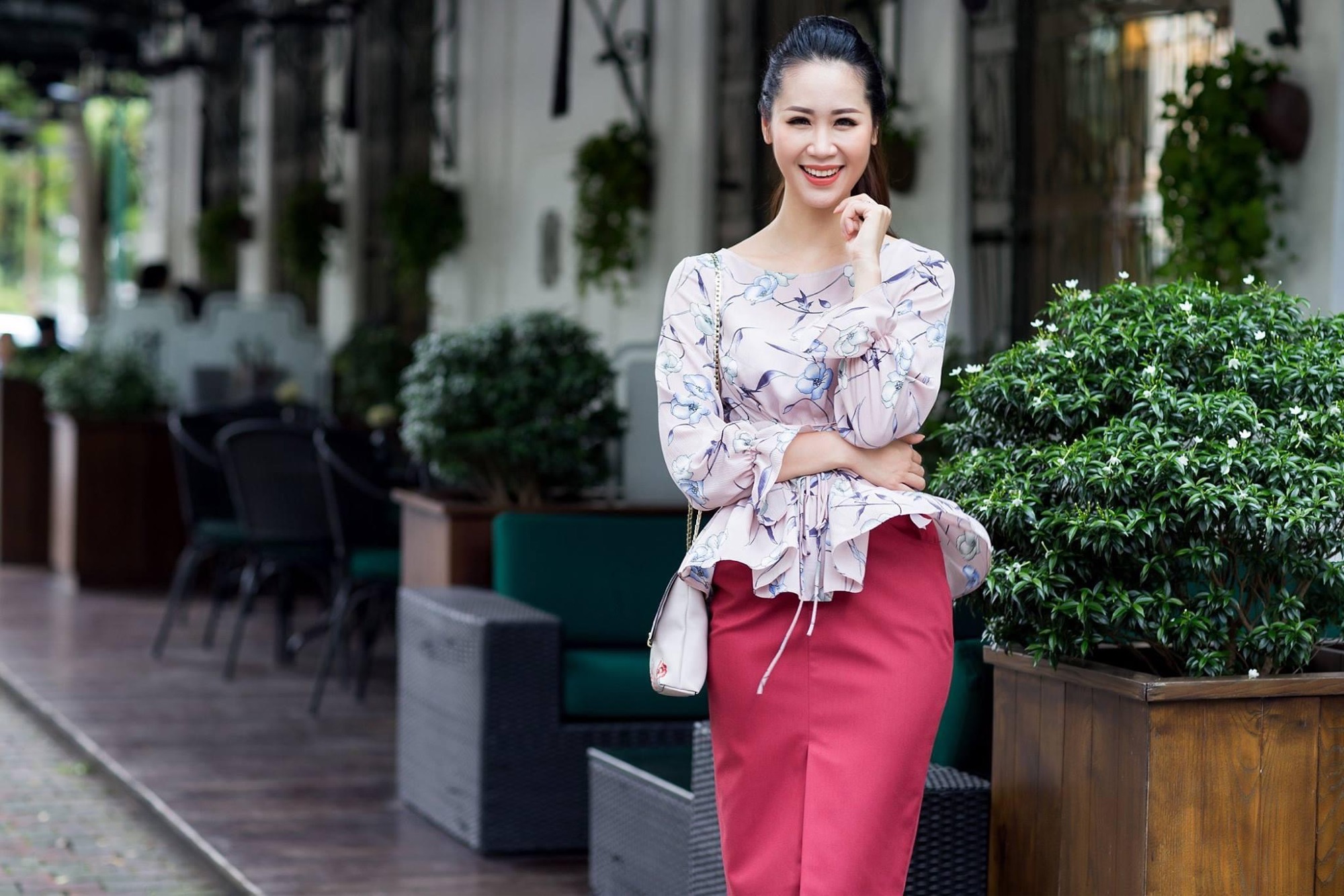 Áo Sơ Mi Hoa Bèo Gấu Elise