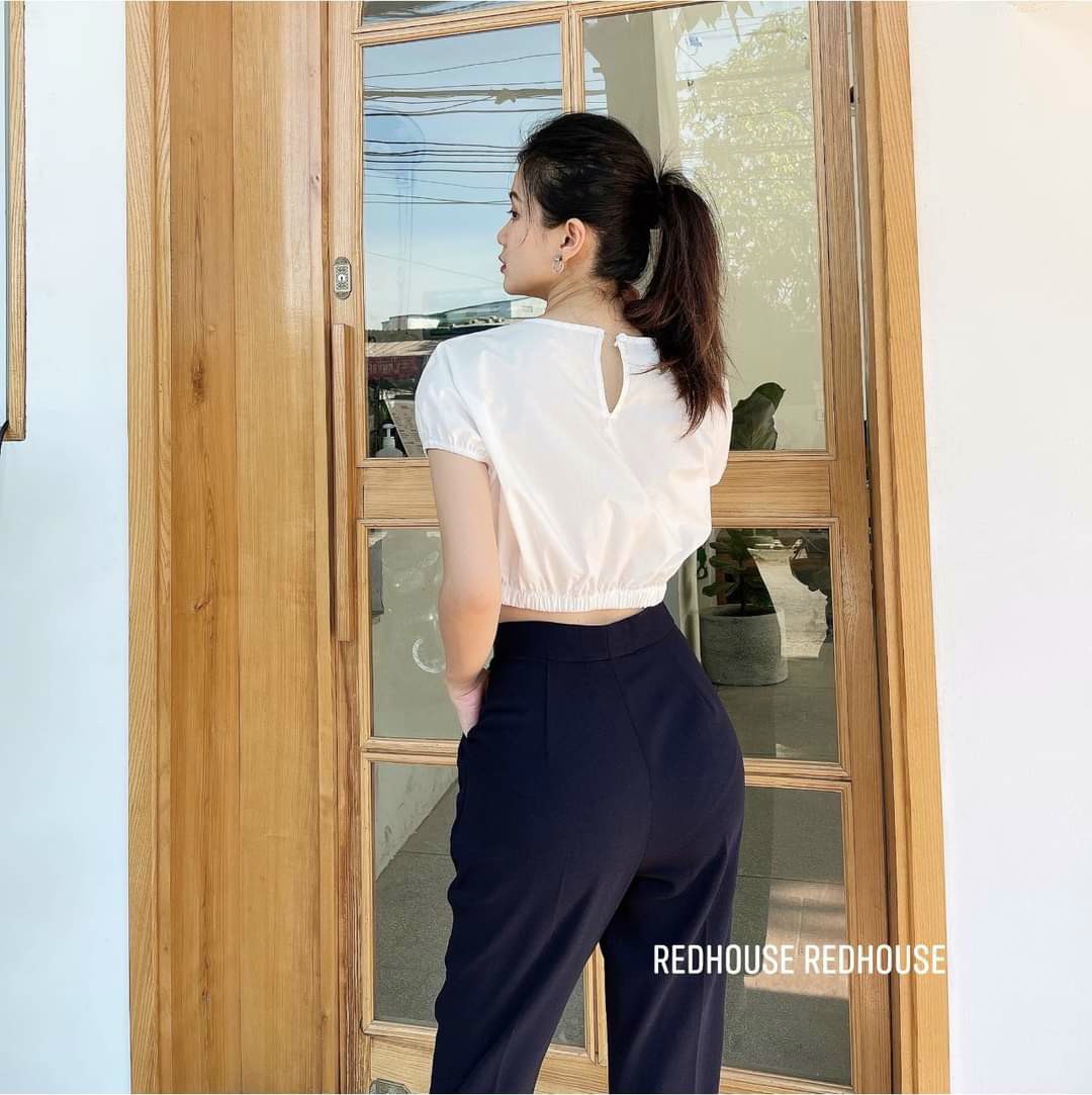 Quần baggy nữ cạp lệch