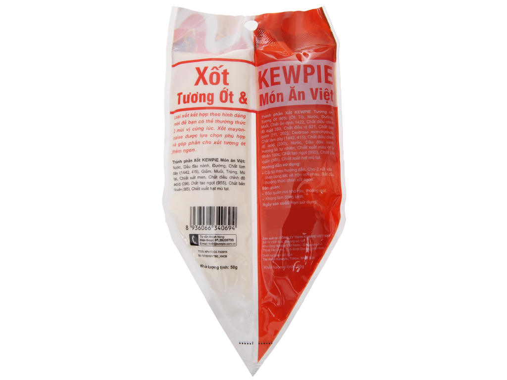 Xốt và tương ớt Kewpie túi 100g