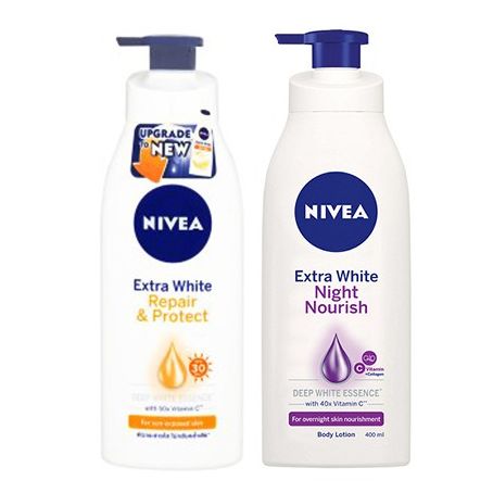 Combo Bộ sữa dưỡng thể Nivea ngày và đêm 350ml