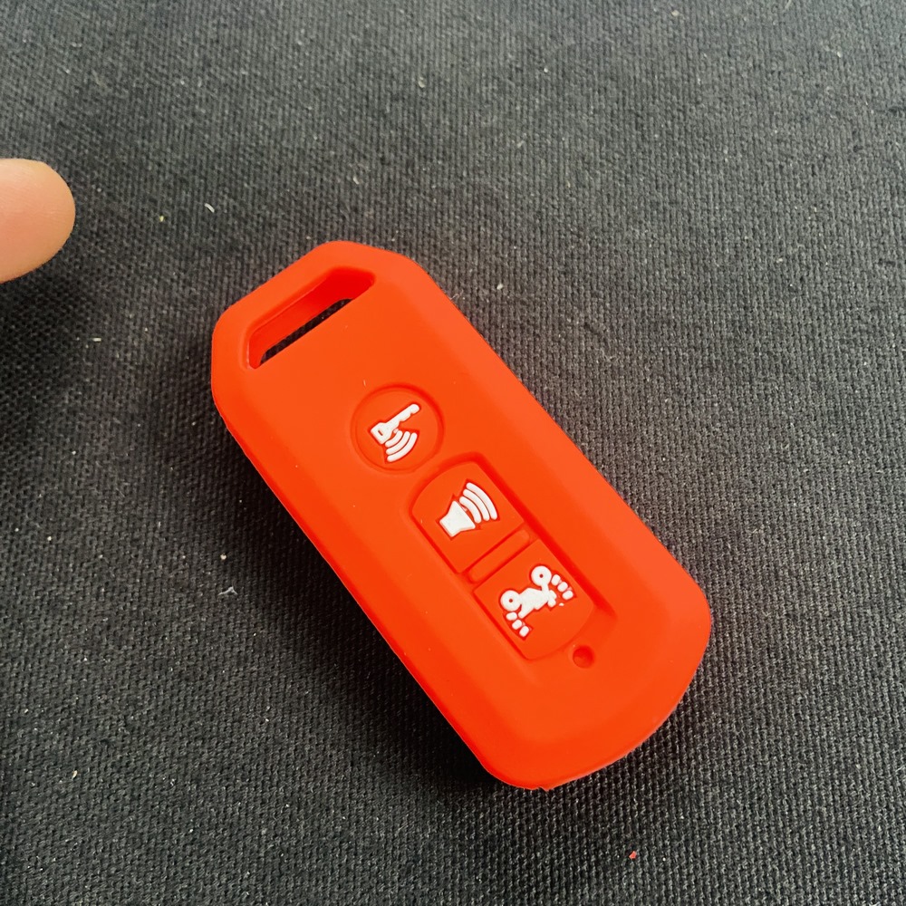 [HCM]ỐP VỎ BỌC BẢO VỆ CHÌA KHÓA SMARTKEY 3 NÚT NHỰA DẺO CAO CẤP (MÀU ĐỎ)