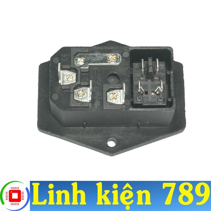 Jack nguồn có cầu chì và công tắc - Linh Kiện 789