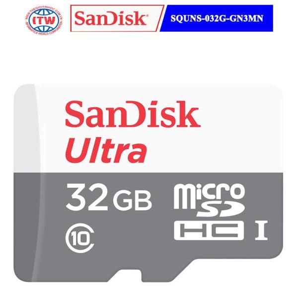 [HCM]Thẻ nhớ SanDisk Ultra microSDHC 32GB UHS-1 100MB/s - Hãng Phân Phối Chính Thức Thương hiệu SanDisk Bảo hành 60 tháng