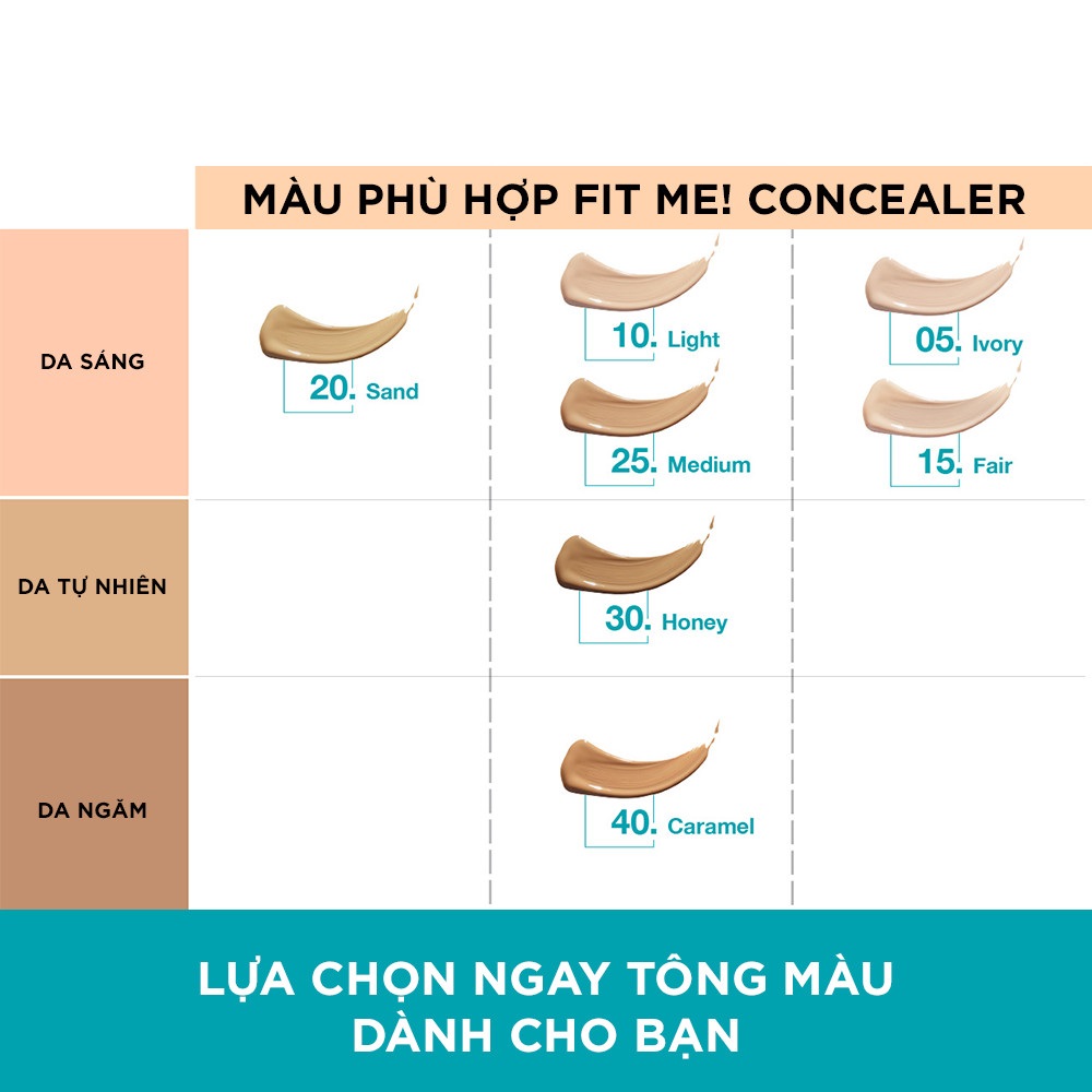 Che Khuyết Điểm Maybelline Fit Me 20 Sand Sable 6,8Ml