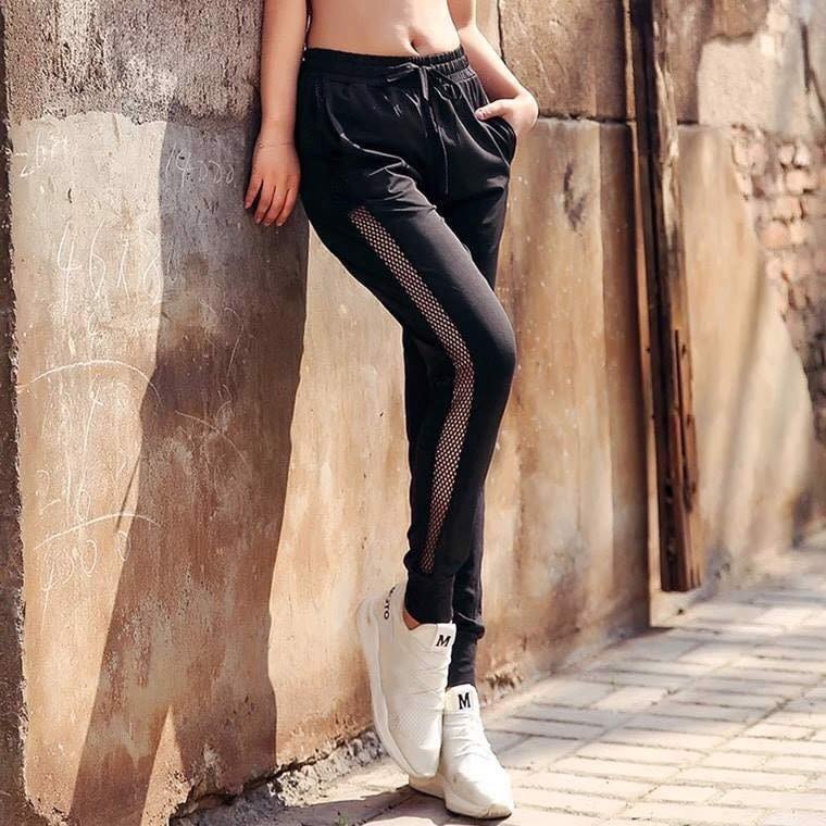 Quần dài jogger lưới nữ - YOLO SPORT