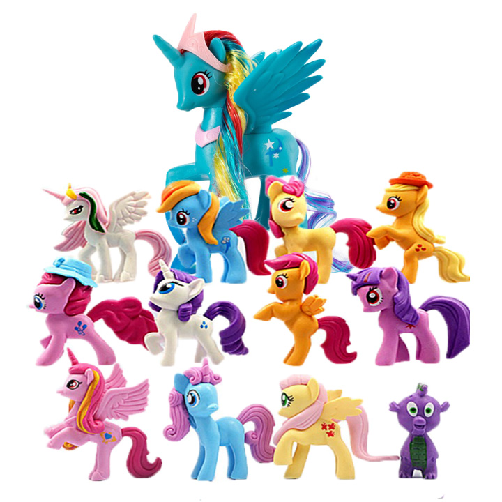 13 Ngựa Thiên Thần Pony (12 Ngựa Size 3cm-5cm+1 Ngựa 14cm)