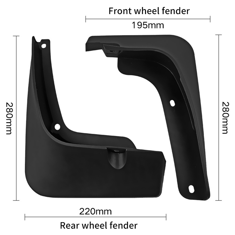 Front Rear Car Mudflaps Accessories Fender Mud Guard Splash Flaps Mudguards Replacement Accessories for Hyundai Stargazer 2023