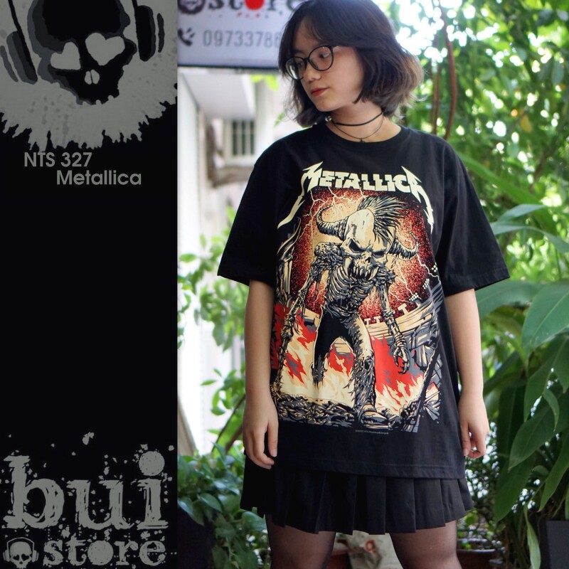 METALLICA đủ size S, M, L, XL, XXL Áo Rock band tee rock phông [Mã BUIS45K giảm 45k] LUCK