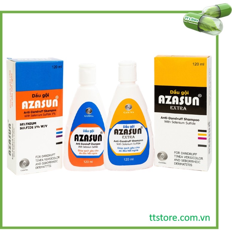 [HCM]Dầu gội trị gàu AZASUN (Chai 120ml) [Asasun asazun selsun]