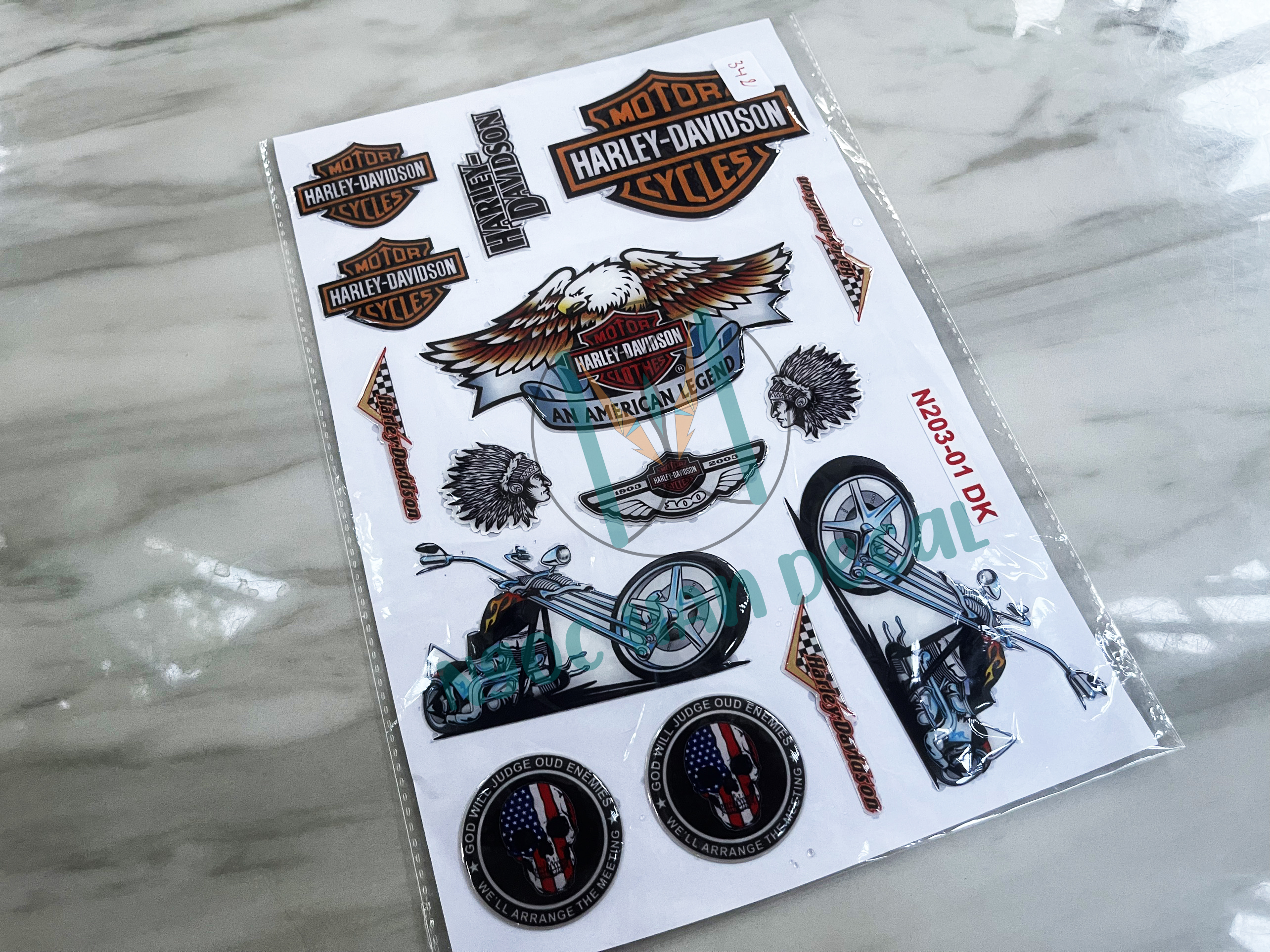 Tem Nổi LOGO HARLEY & ĐẠI BÀNG Siêu Chất Chơi