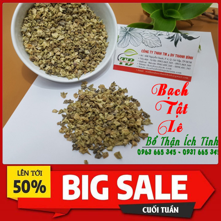 Bạch tật lê khô 500g - đông y thanh bình