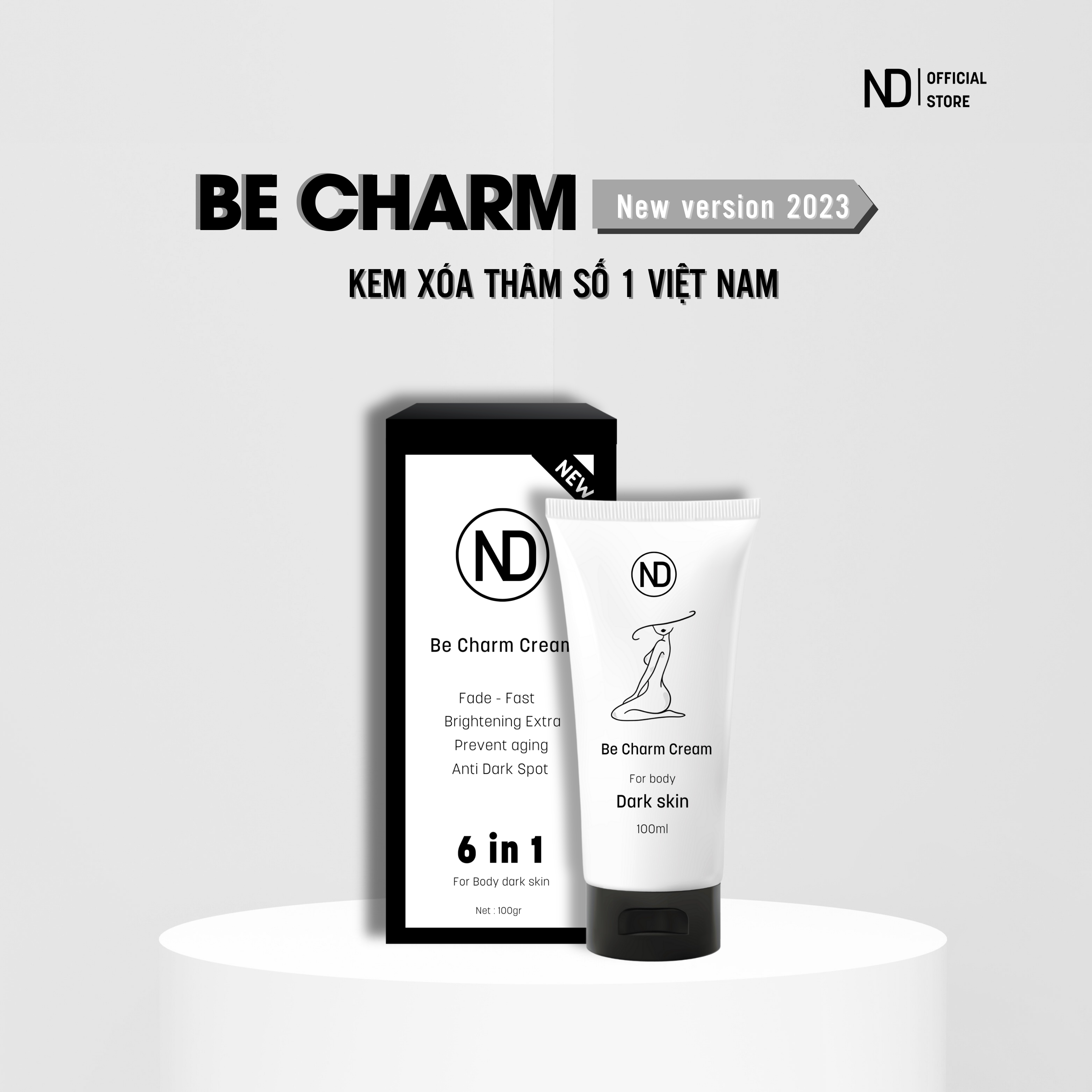 Kem Xóa mờ Thâm Đa Năng 𝐁𝐞 𝐂𝐡𝐚𝐫 𝐦 𝐂𝐫𝐞𝐚𝐦 𝟔 𝐢𝐧 𝟏