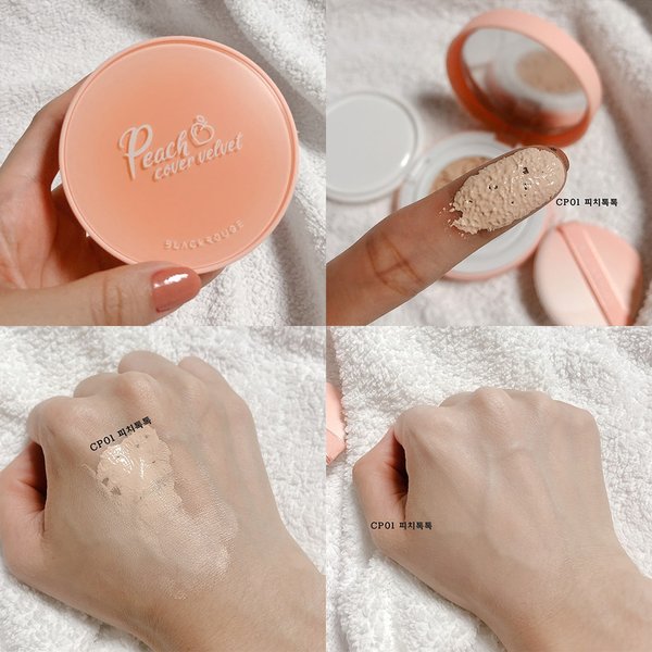 Phấn Nước Black Rouge Peach Cover Velvet Cushion