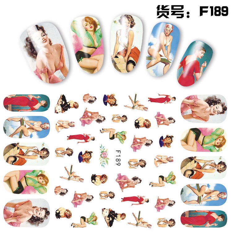 STICKER DÁN MÓNG CHỦ ĐỀ NGƯỜI