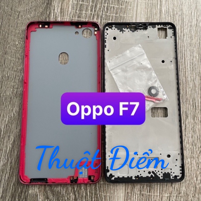 lưng vỏ oppo F7 ,kèm khay sim,phím,kính camera,ko kèm xương máy