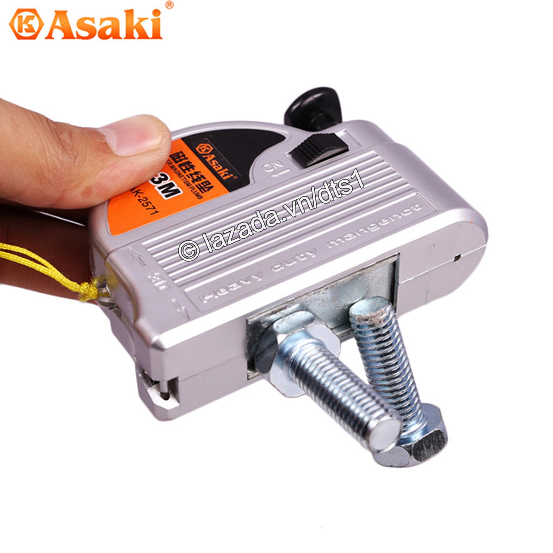 Quả dọi có từ tính 3m Asaki AK-2571 (Lập lòn từ tính)